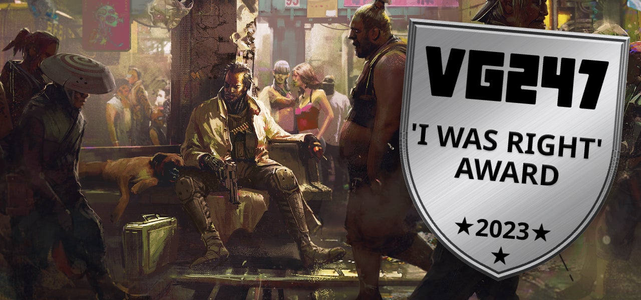 Promo image for VG247 Alt Awards 2023 featuring Cyberpunk 2077 - 3