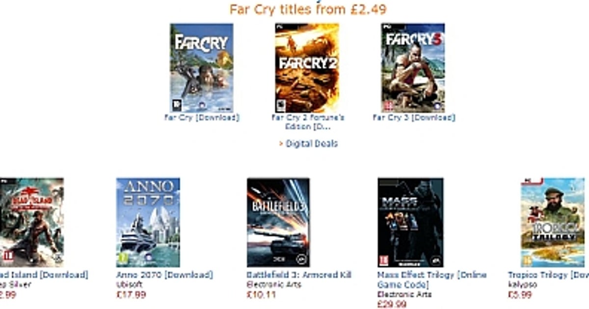 Computer Games. Amazon Digital PC Games Go On Sale Down The Amazon | Rock Paper Shotgun