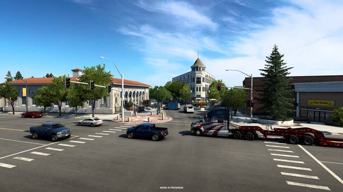 The revamped Santa Cruz in American Truck Simulator’s California rework phase 3.
