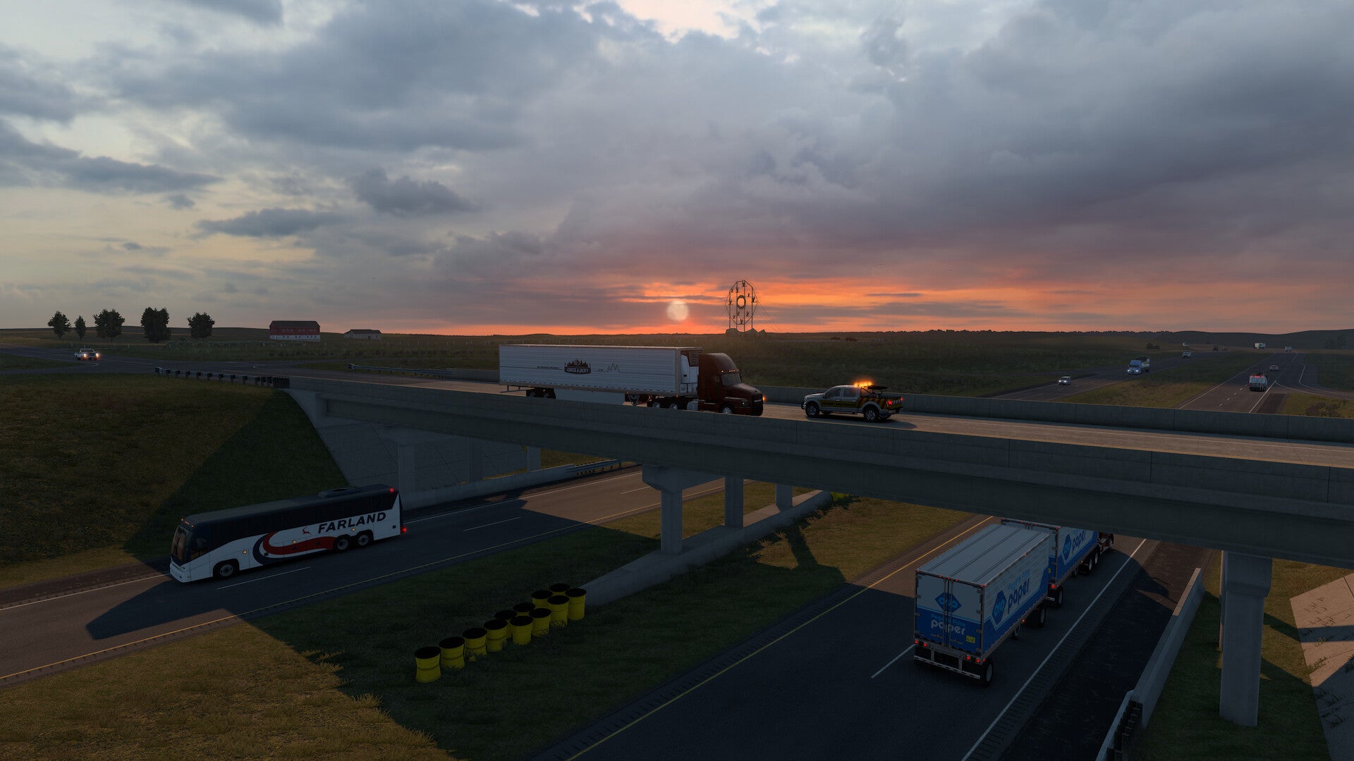 American Truck Simulator trundles off to a land of enchanted highways and giant bovines with a freshly announced North Dakota expansion