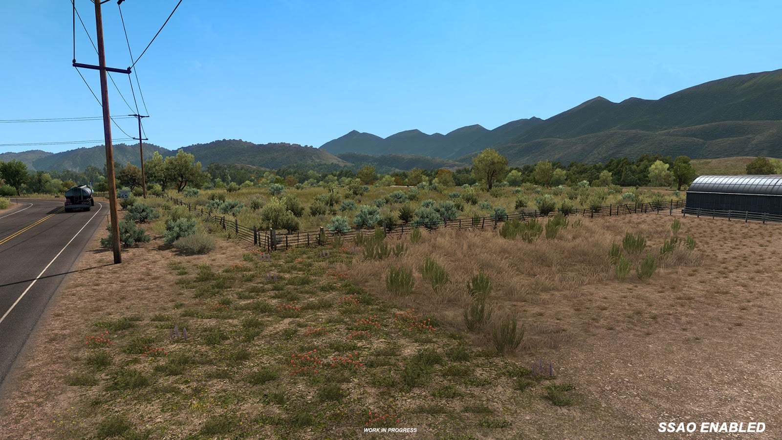 American Truck Simulator's new graphical upgrade isn't huge, but it is nice