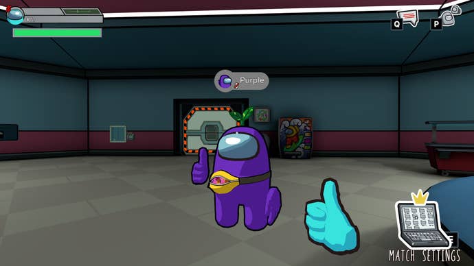 Among Us 3D thumbs up
