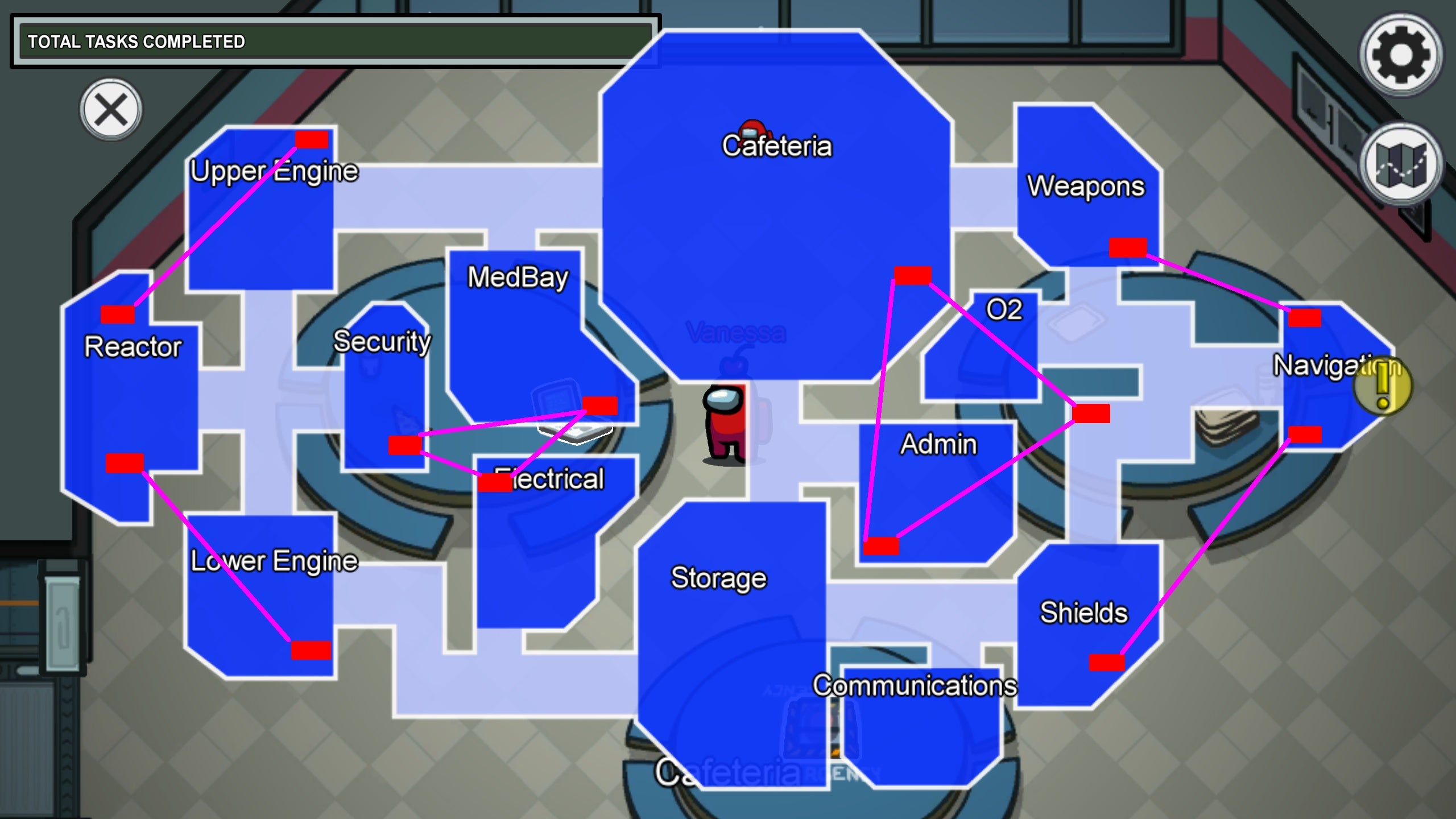 Among Us Maps Alle Karten Mit Strategien Und Vents Eurogamer De Among Us Maps Skeld 