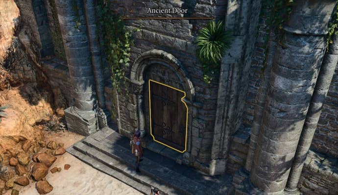 Ancient Door in Baldur’s Gate 3 Overgrown Ruins