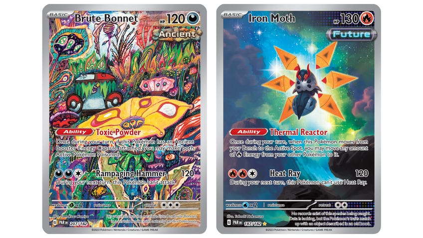Pokémon Trading Card Game Ancient and Future cards from Paradox Rift.