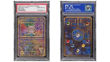 A rare Ancient Mew Pokmon card in perfect condition, typo and all, just sold at auction | Dicebreaker A rare Ancient Mew Pokmon card in perfect condition, typo and all, just sold at auction | Dicebreaker