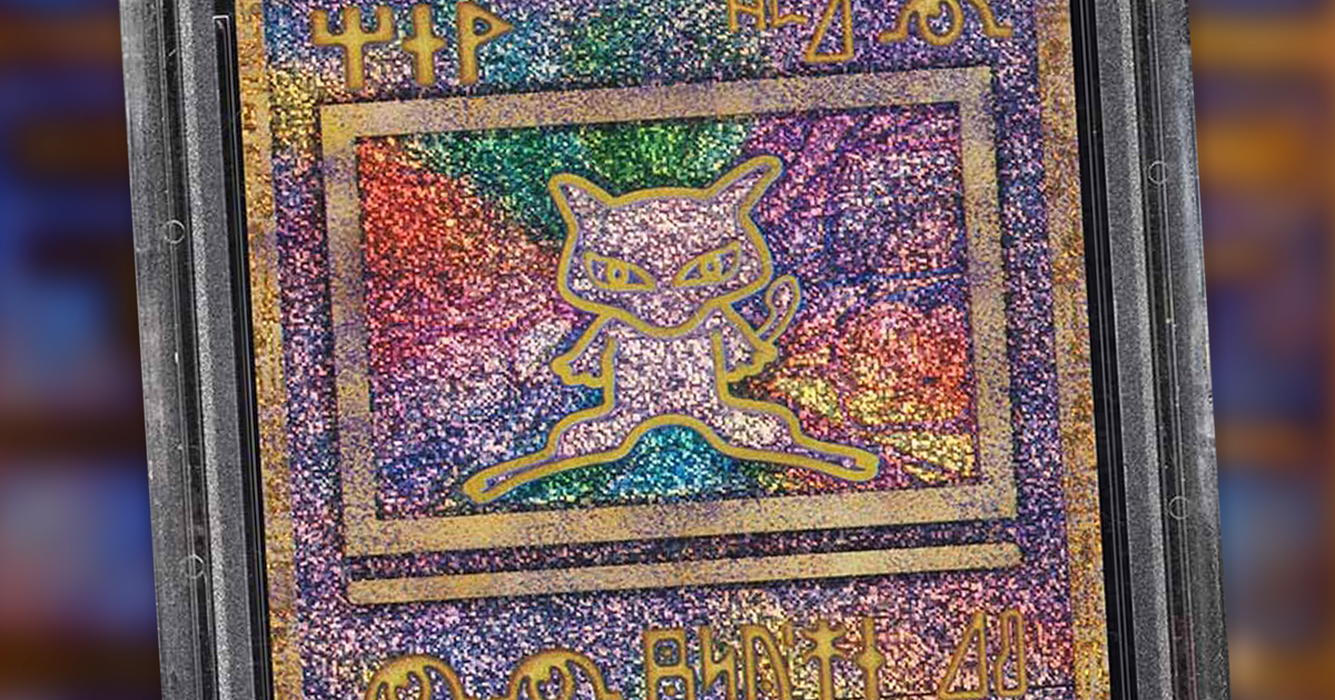 A rare Ancient Mew Pokmon card in perfect condition, typo and all, just sold at auction | Dicebreaker A rare Ancient Mew Pokmon card in perfect condition, typo and all, just sold at auction | Dicebreaker