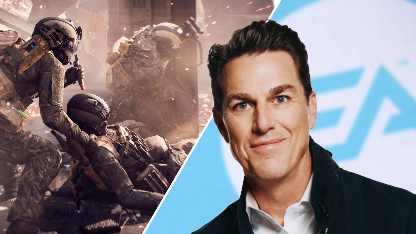 Custom header with Andrew Wilson and Battlefield 6 screenshot