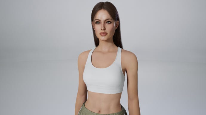 Un personaje en Inzoi que se parece mucho a Angelina Jolie.