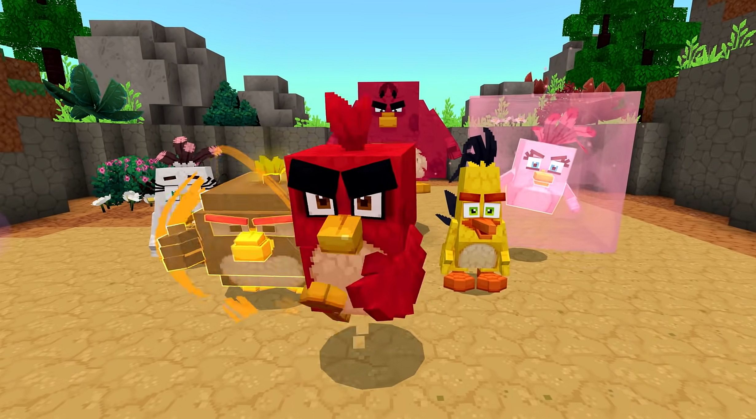 Angry Birds come to Minecraft in a new adventure world DLC