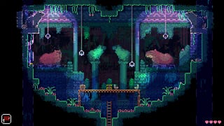 Screenshot from Animal well showing the 2D pixel art style