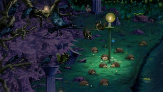 Various animals with creepy beady eyes in key art for Animal Well.