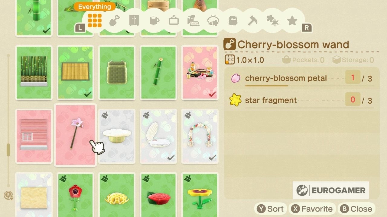 Animal Crossing Cherry blossoms How to find cherry blossom furniture