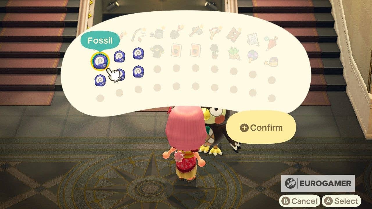 Animal Crossing fossil list how many fossils, how to find fossils and