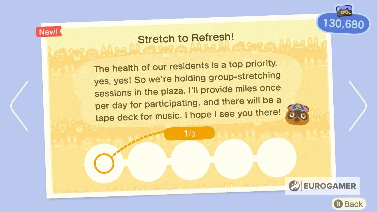 Animal Crossing group stretching Where to find group stretching in New