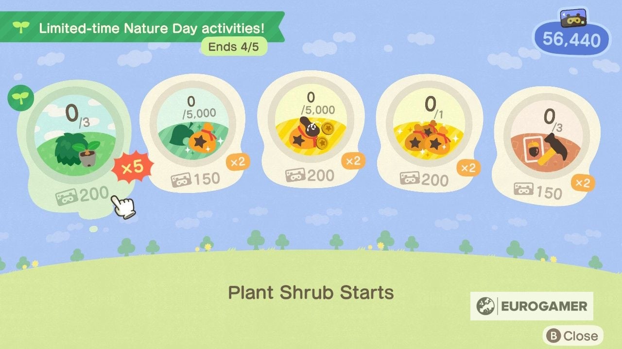 Animal Crossing Earth Day event Nature Day dates, Nature Day tasks and how to get hedges in New