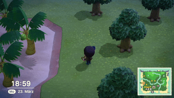 Animal Crossing New Horizons Bäume fällen und pflanzen So geht es