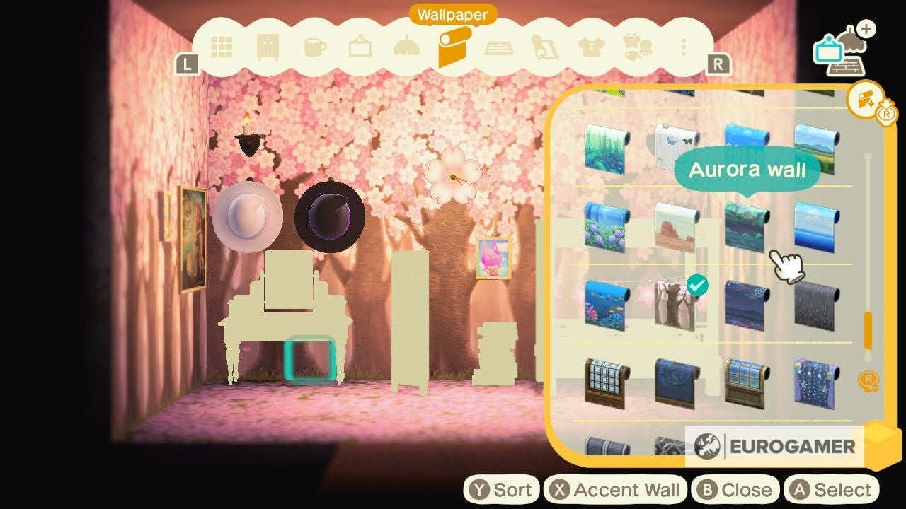 Animal Crossing Pro Decorating License How to use accent walls