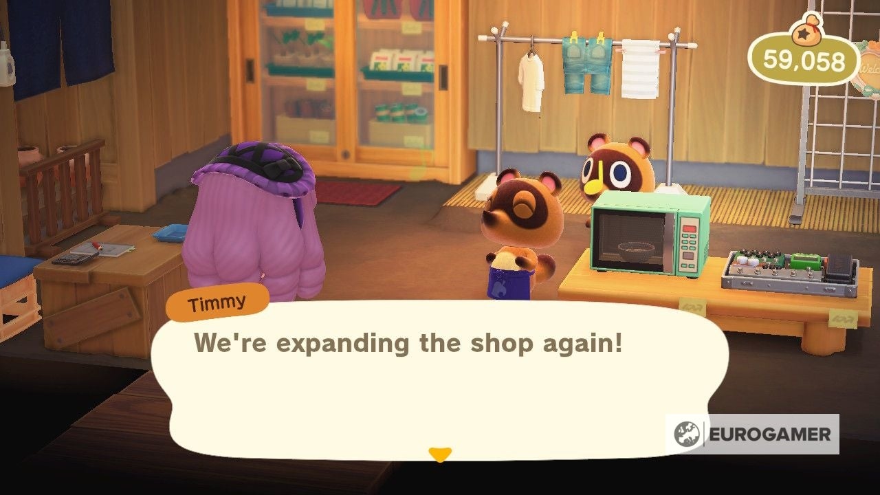 Animal Crossing Nook's Cranny How to upgrade Nook's Cranny, Hot Item