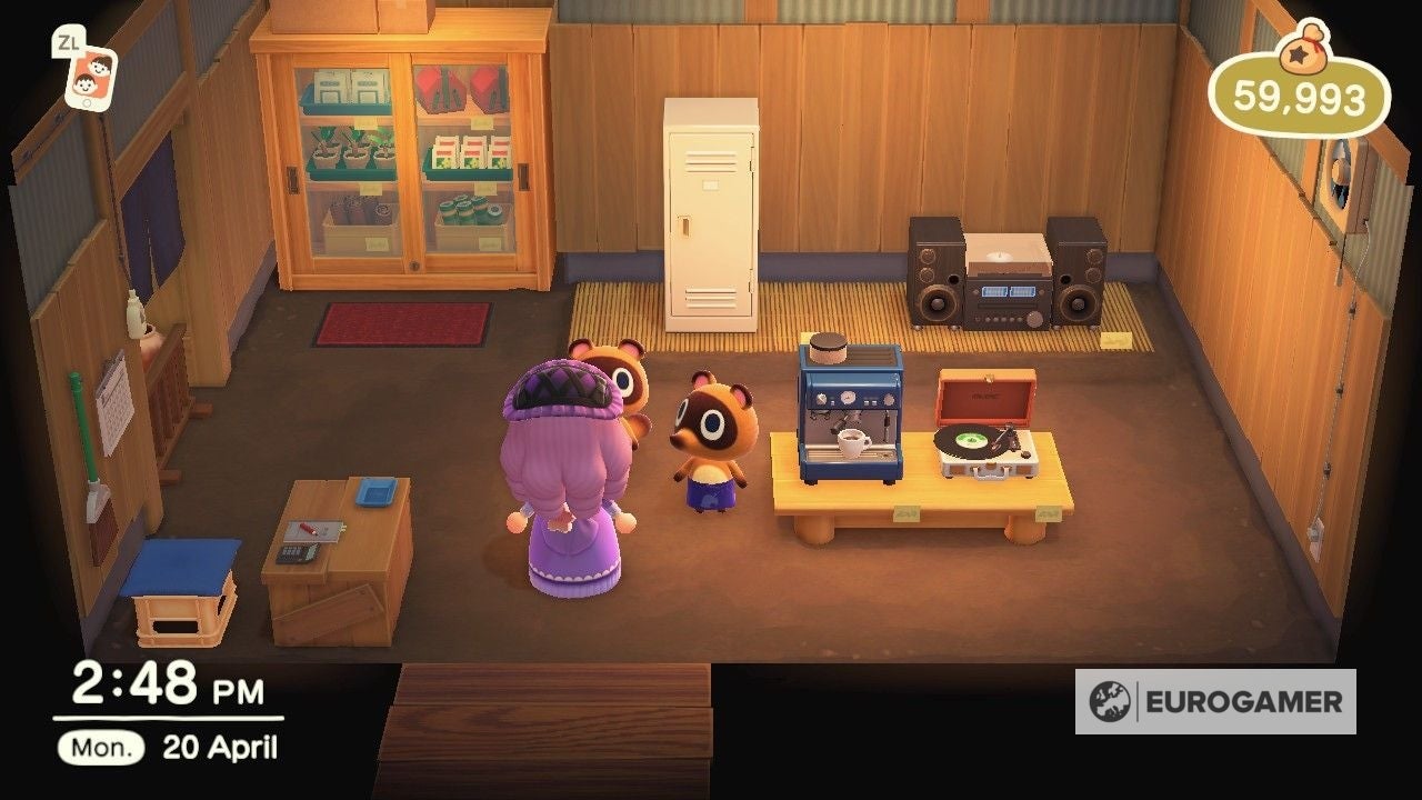 Animal Crossing Nook's Cranny How to upgrade Nook's Cranny, Hot Item