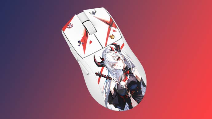 redragon k1ng m916 pro gaming mouse with anime character eisa