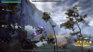 Exosuit action in Anthem.