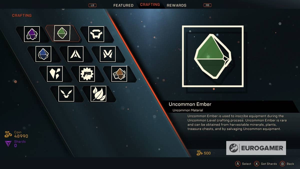 Anthem Ember Piece locations - where to find Embers and what