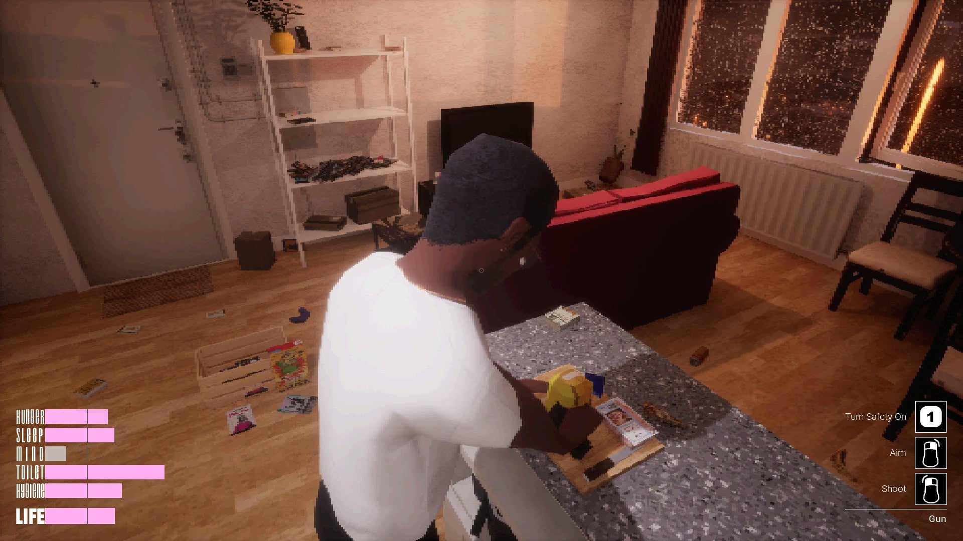 Making a cheese and ham sandwich in Apartment Story. - 4