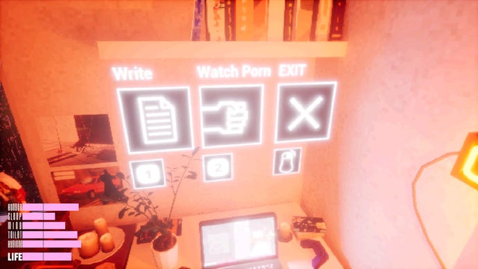 Apartment Story offers the eternal conundrum: writing or porn?.