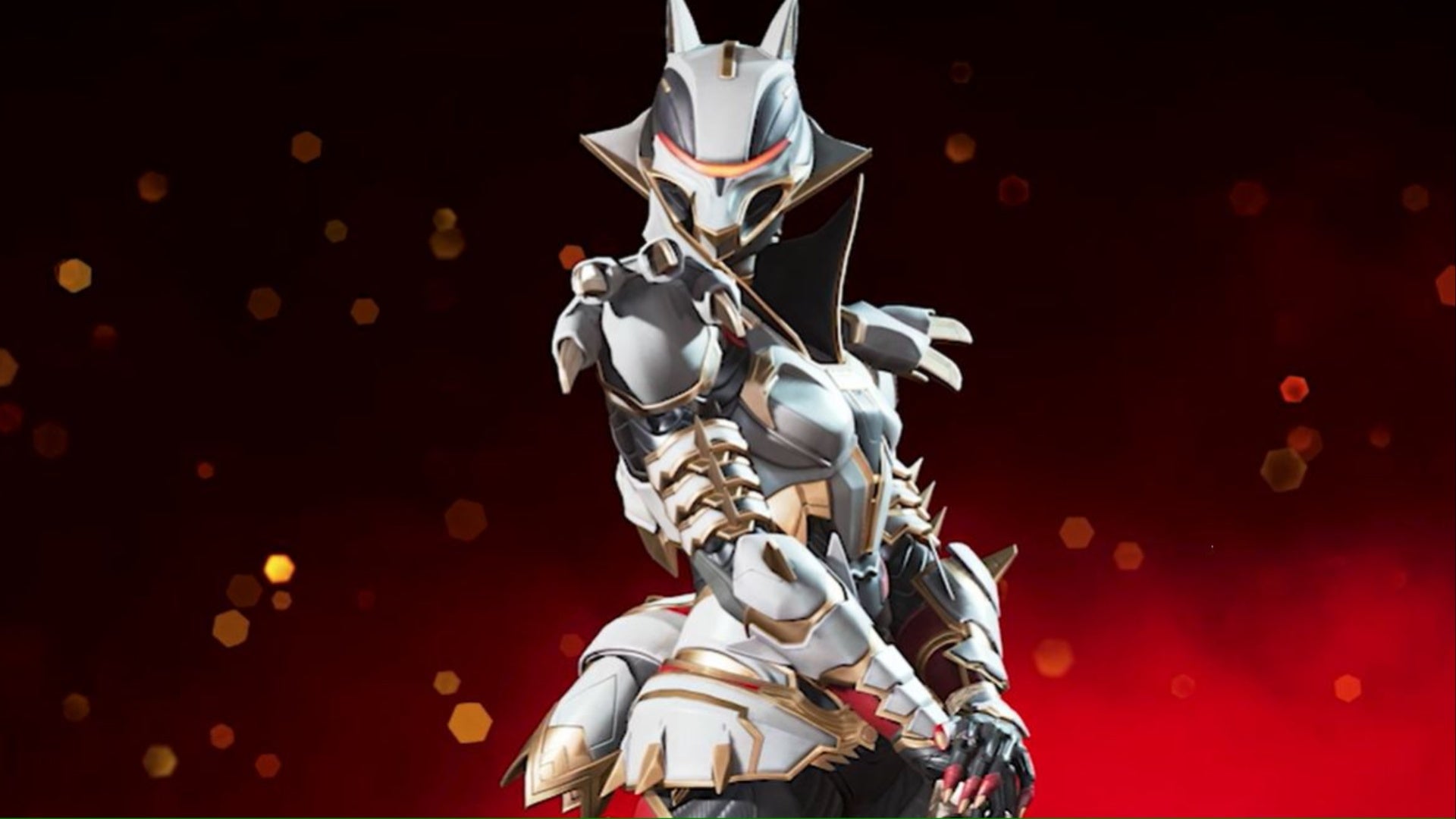 apex legends Apex Lycanthrope loba prestige skin on a dark red background.