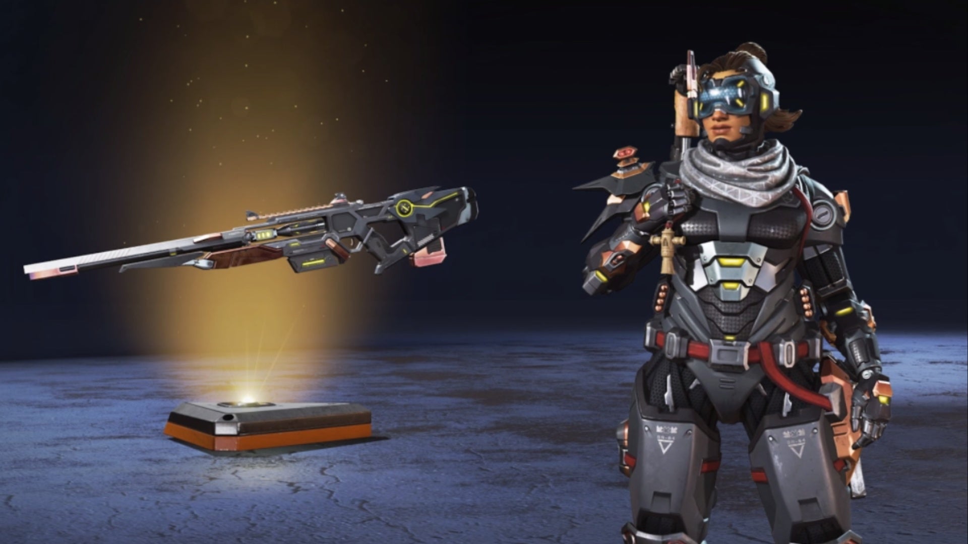apex legends advanced tracking vantage skin and outreacher o4 sentinel skin