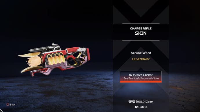 Apex Legends Arcane Ward Charge Rifle weapon skin