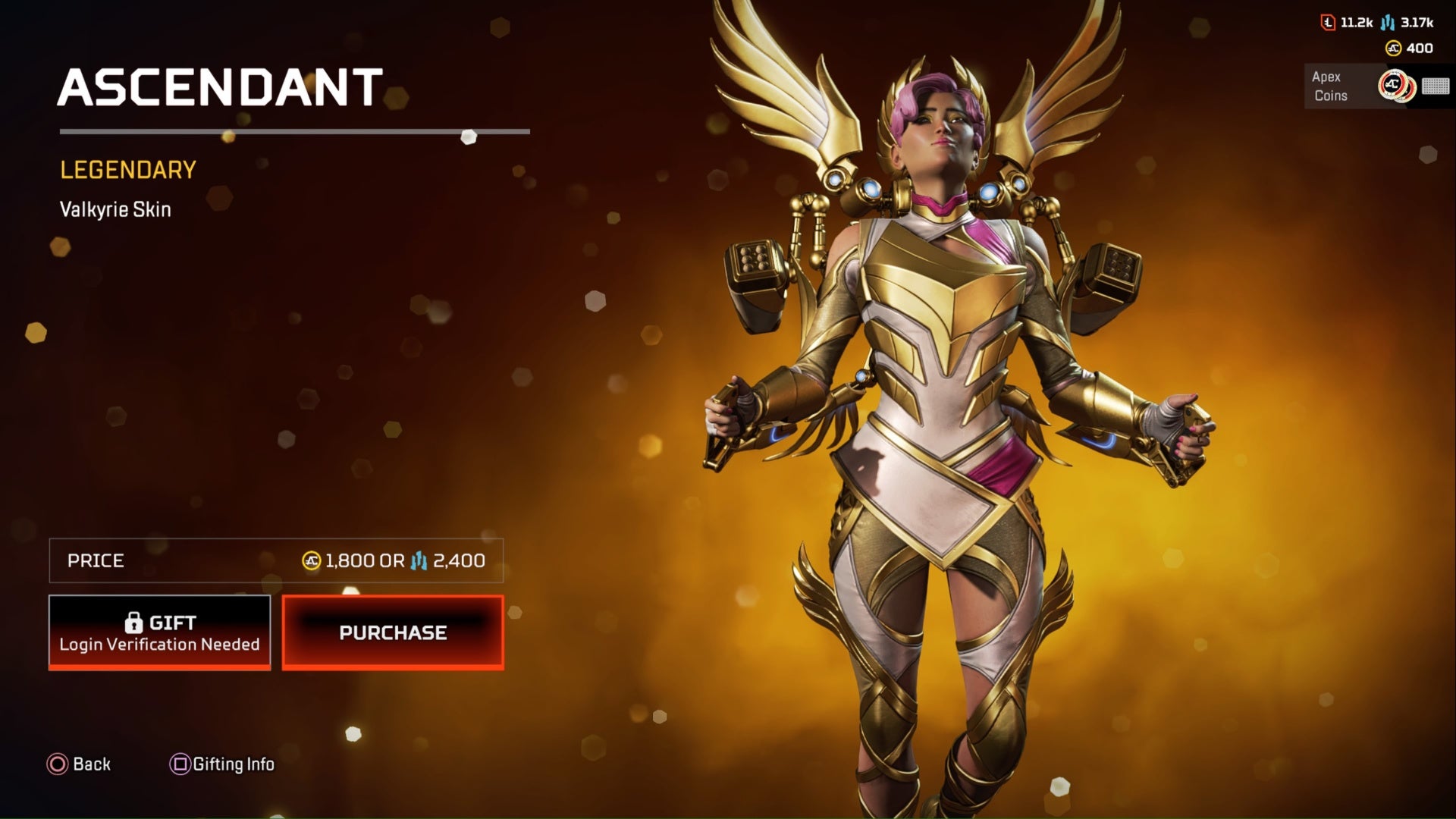 apex legends ascendant legendary valkyrie skin