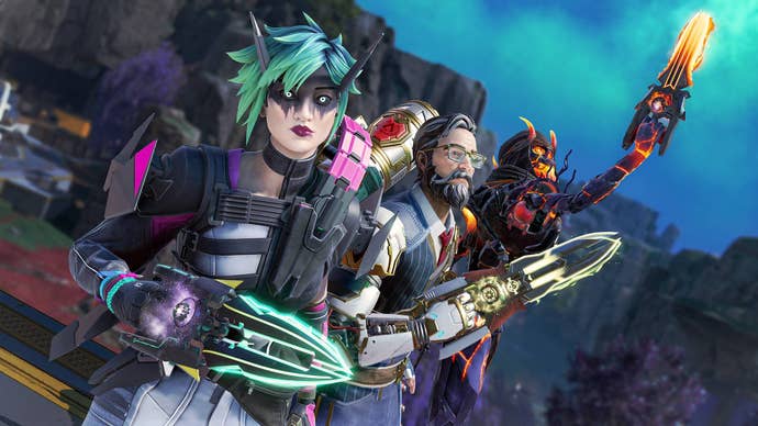 Some characters in Apex Legends.