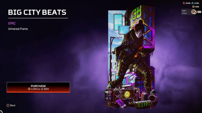 Apex Legends, Big City Beats Frame