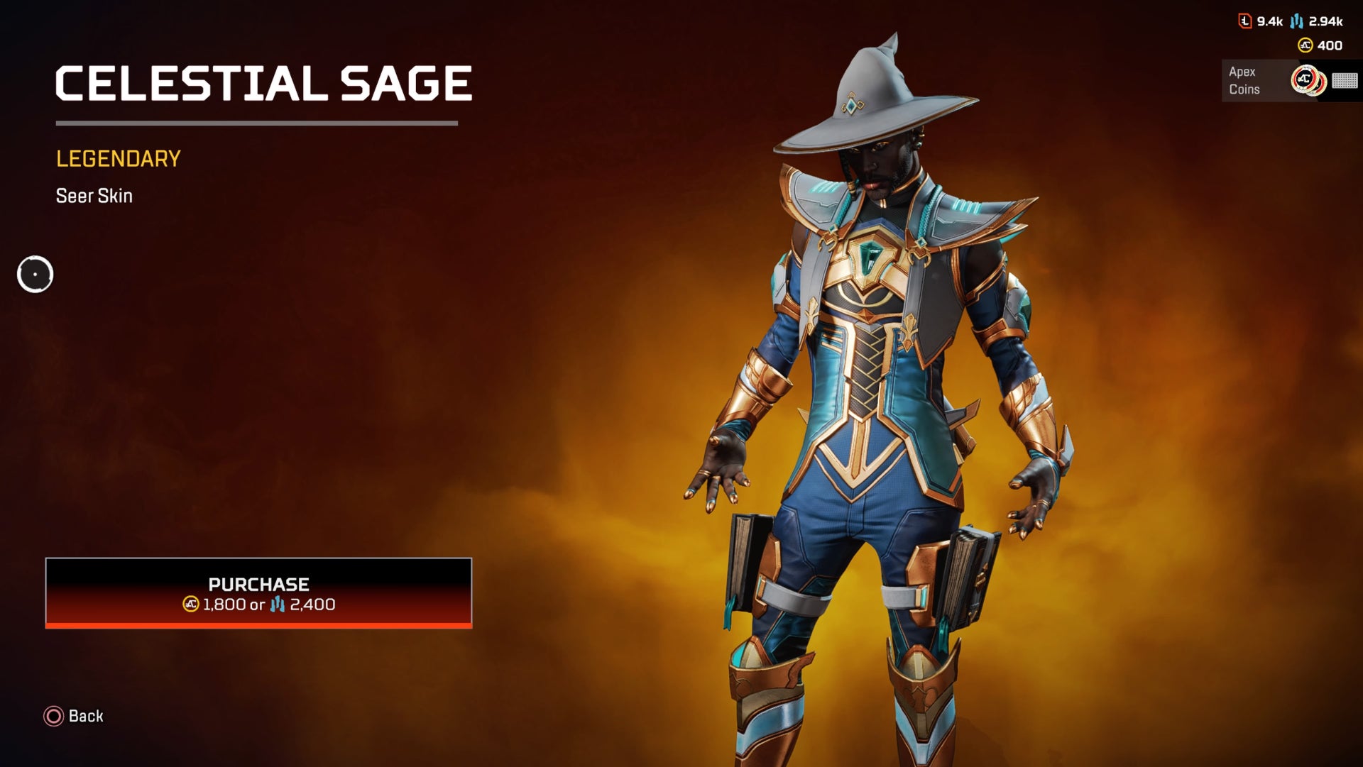 Apex Legends Celestial Sage skin for Seer