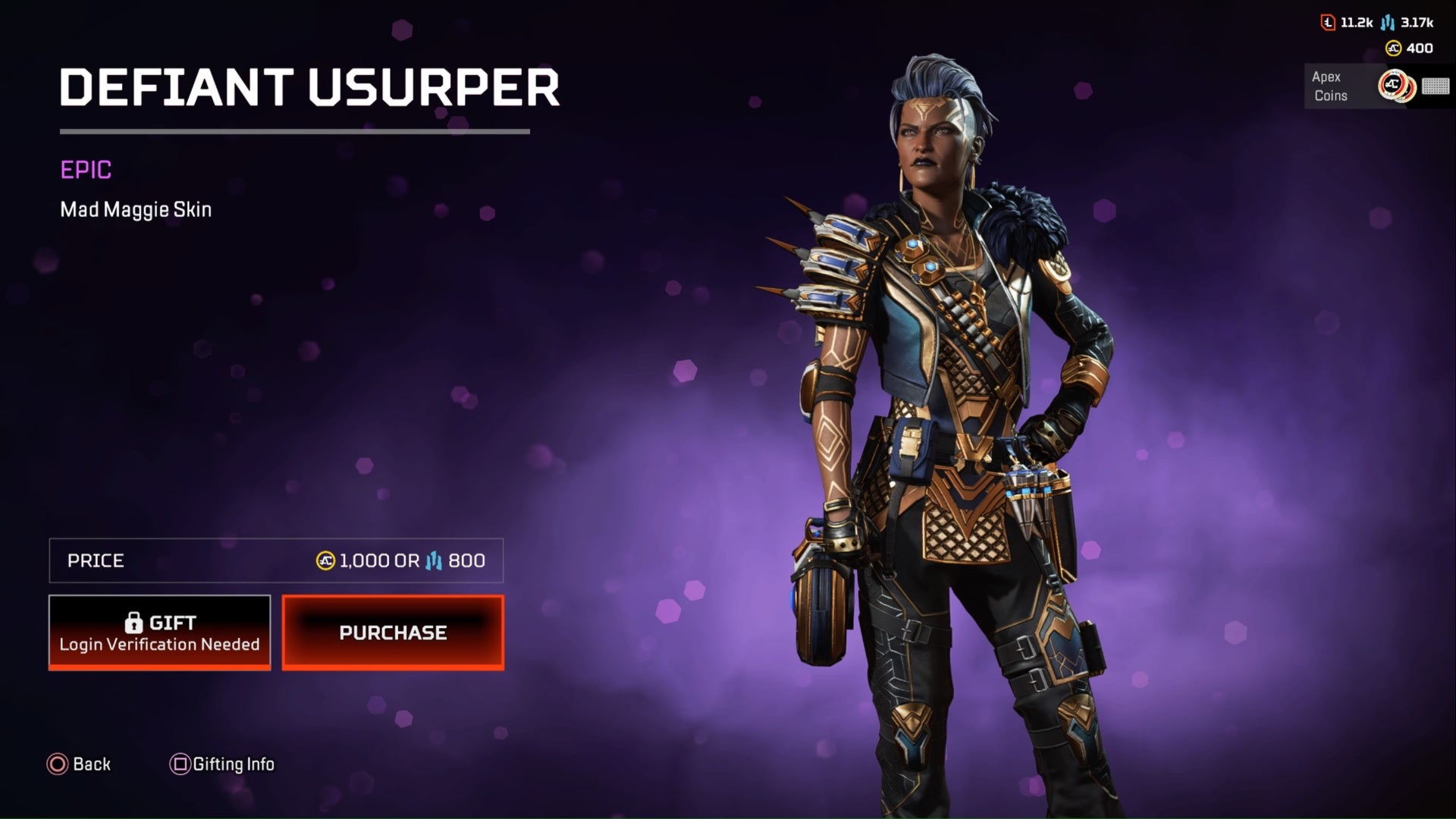 apex legends defiant usurper epic maggie skin