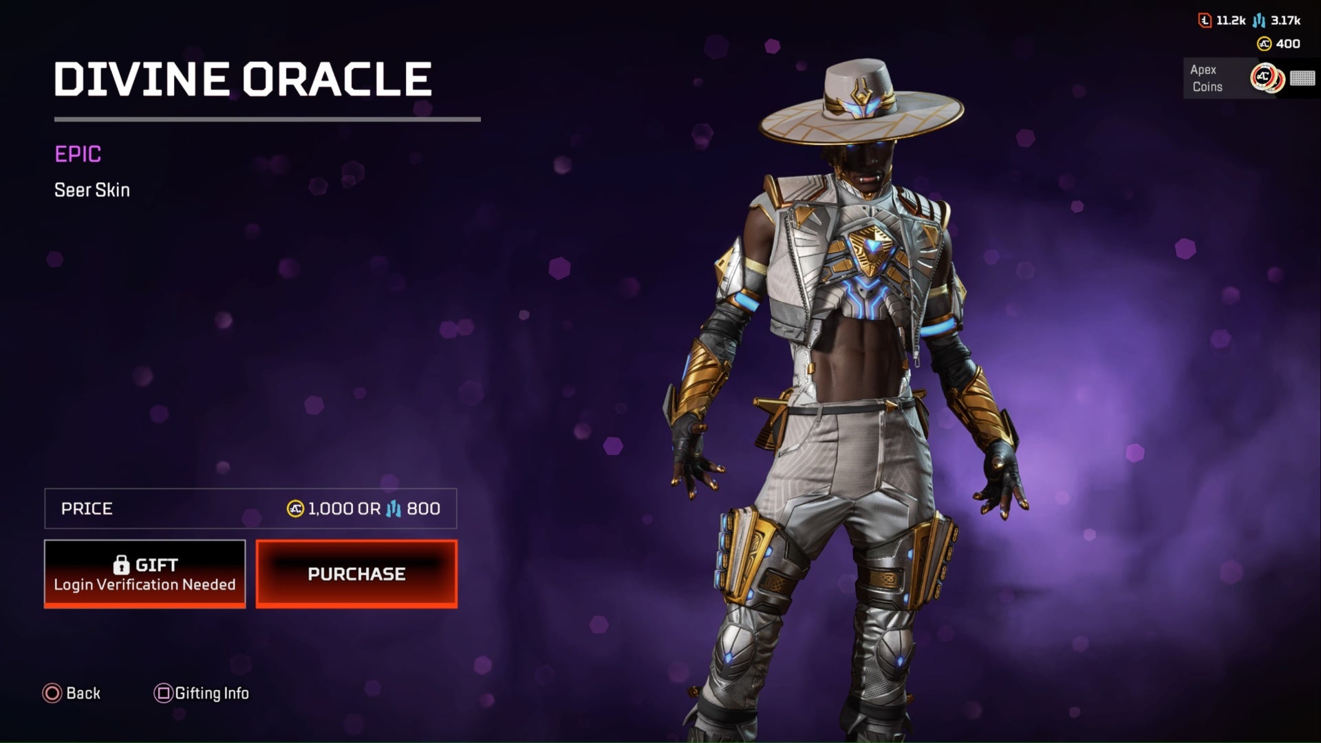 apex legends divine oracle epic seer skin