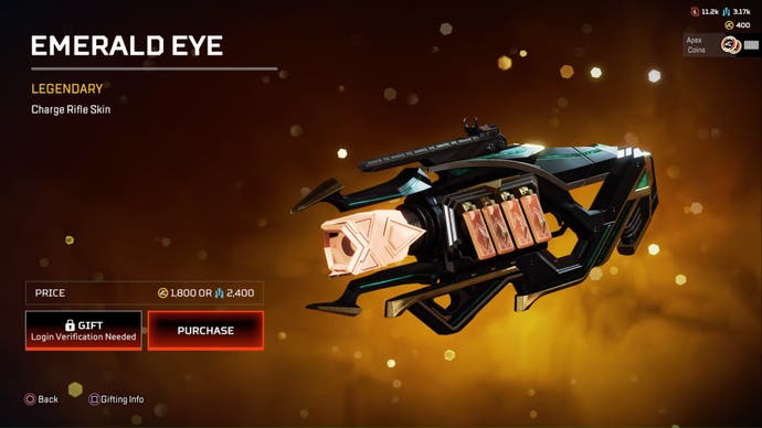 apex legends emerald eye legendary charge rifle skin