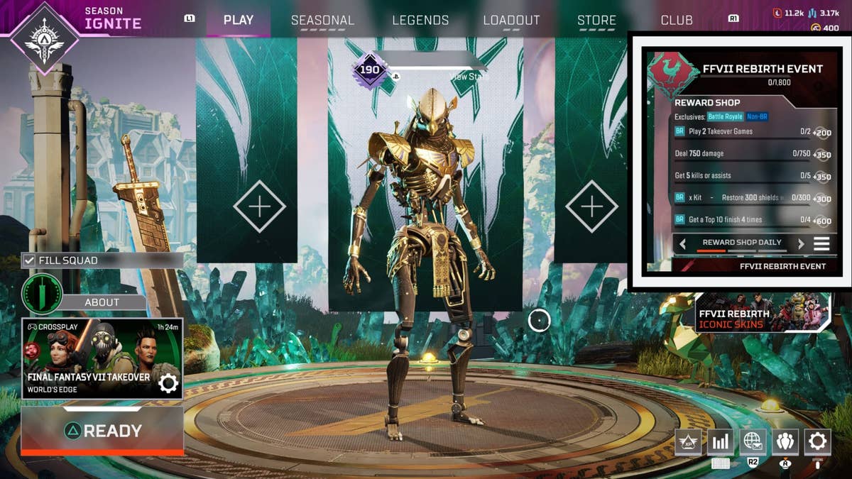 Apex Legends Final Fantasy Rebirth Event rewards and challenges