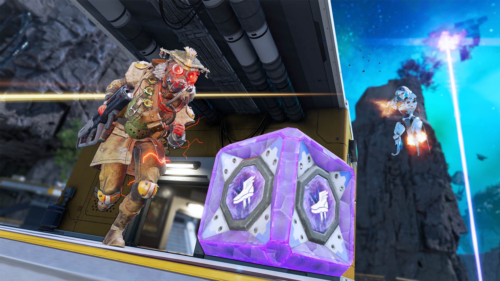 apex legends from the rift bloodhound running for boost kit