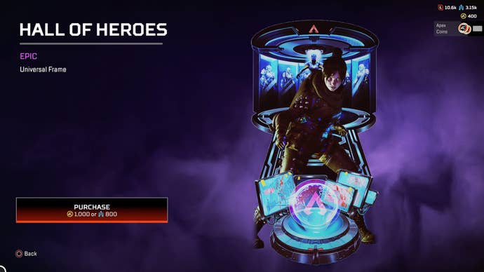 Apex Legends, Hall of Heroes Frame