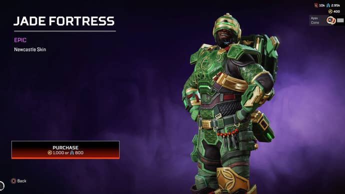 Apex Legends Jade Fortress Newcastle Skin