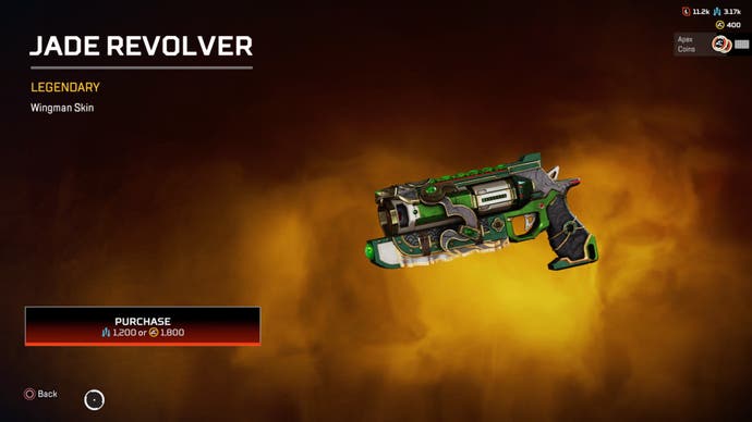 Apex Legends, Jade Revolver skin for the Wingman