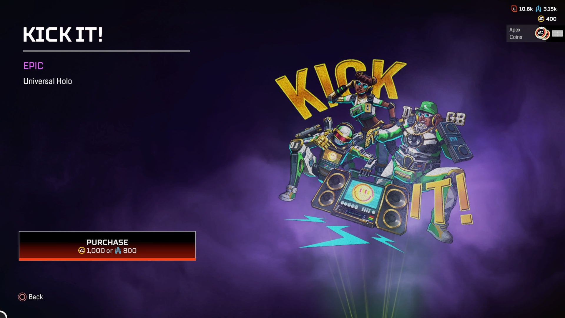 Apex Legends,  Kick It! Holo