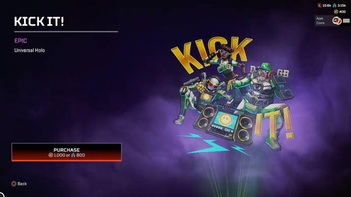 Apex Legends, Kick It! Holo