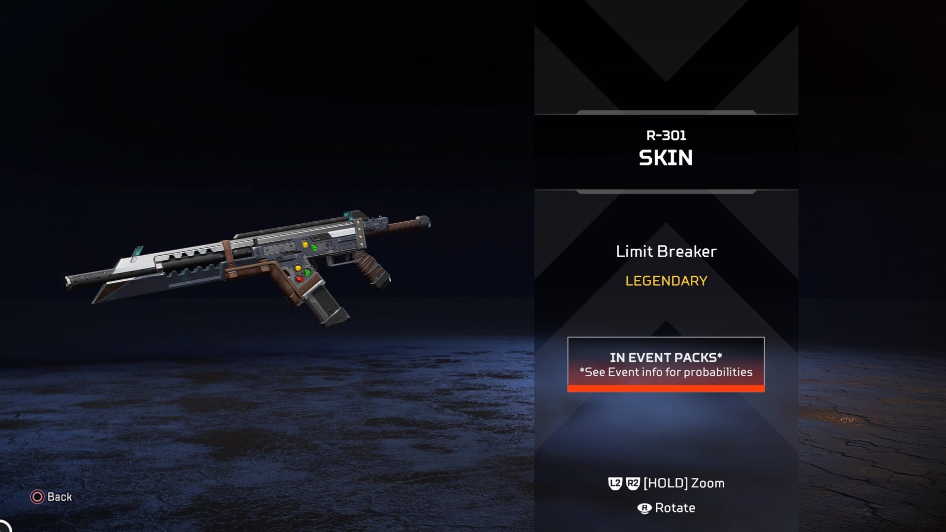 Apex Legends Limit Breaker R-301 Weapon Skin
