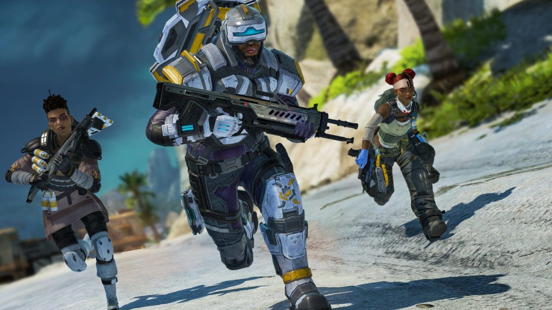 Apex Legends official respawn screenshot  of Newcastle Bangalore and Lifeline