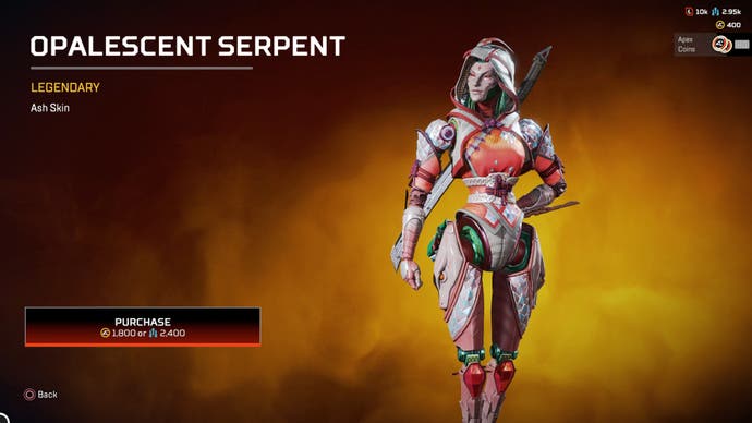 Apex Legends Opalescent Serpent Ash Skin