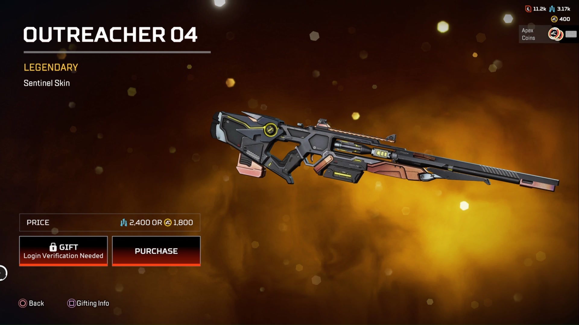 apex legends outreacher 04 legendary sentinel skin